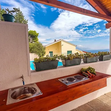 Maslina, With Private 32m2pool, Panoramic Views On 100km Coastline, 12 Pax * לוקבה