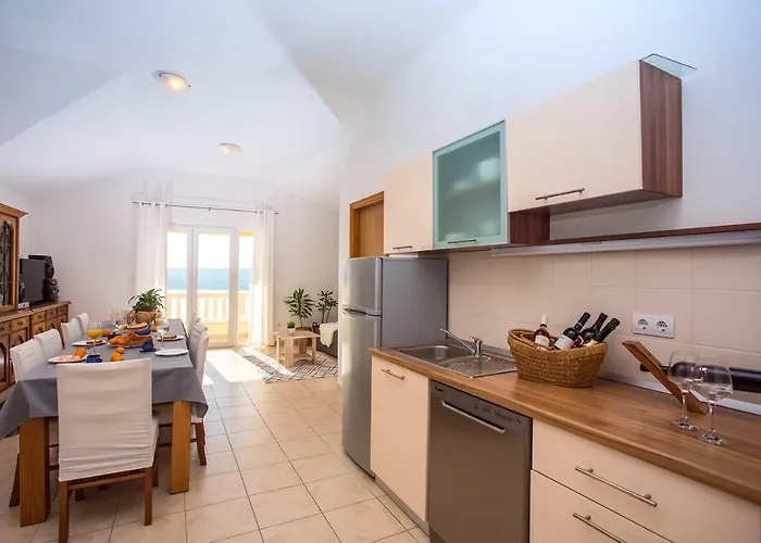 Maslina, With Private 32m2pool, Panoramic Views On 100km Coastline, 12 Pax לוקבה