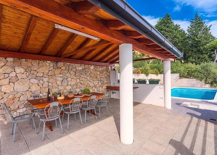 Maslina, With Private 32m2pool, Panoramic Views On 100km Coastline, 12 Pax * לוקבה